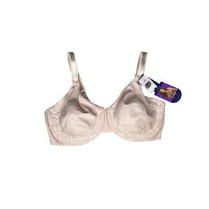 Olga NEW bra size 40D beige underwire minimizer supportive lift comfort back